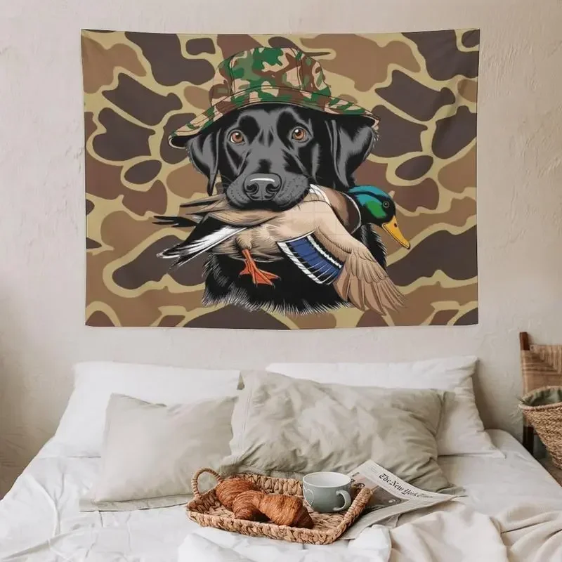 Camouflage Shot Caller Duck Hunting Flag Custom Flags for Bedrooms Bed Room Decoration Y2k Bedroom Stuff Wall Art Advertising