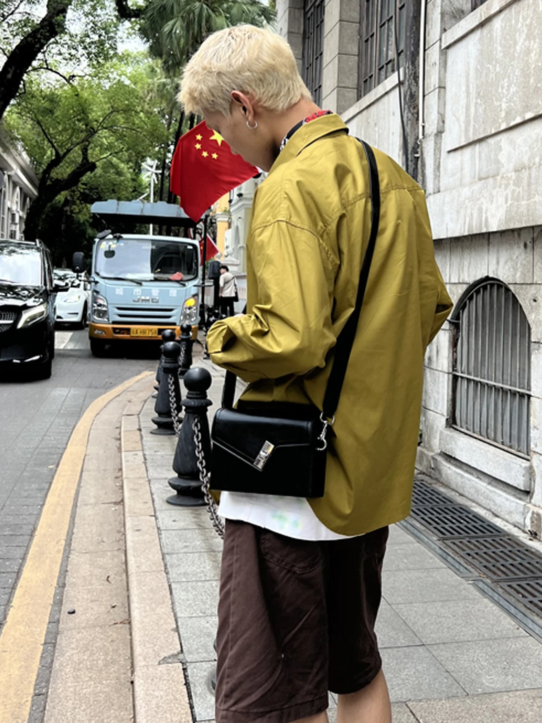 Fashionable Retro Single Shoulder Crossbody Box Bag Men Women Street Style Small Square Bag High End Feel Lock Buckle Casual