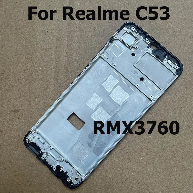 Front Frame For Realme C51 C53 C55 Screen Supporting Bezel Chassis Middle Housing Front Faceplate