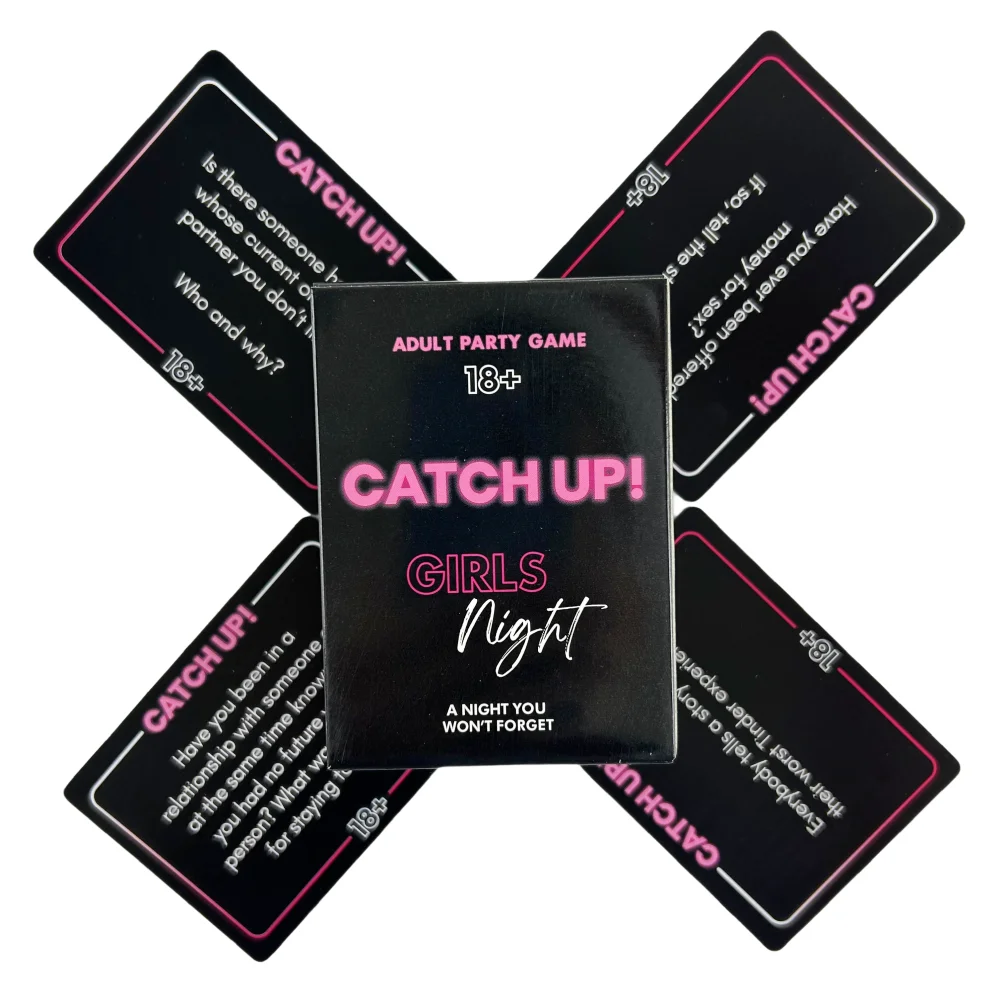 Catch Up! Card Game Girls Night 18+ Party Game Spicy Thought Provoking Conversation Starters for Fun Girls Nights Party