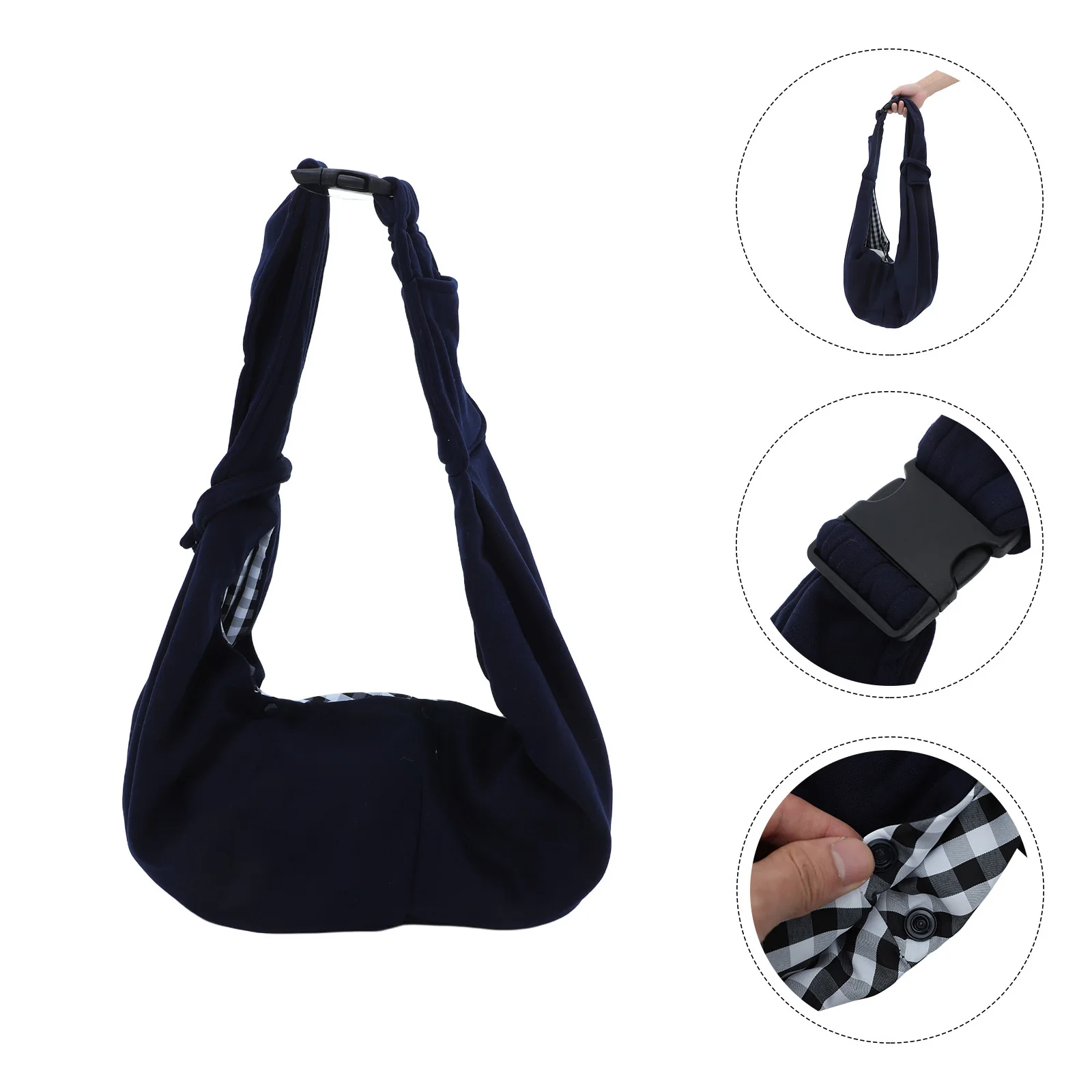 

Pet Carrier Travel Bag Cotton Breathable Stylish Small Dog Sling Adjustable Shoulder Strap Crossbody Dog Cat Sling Outdoor