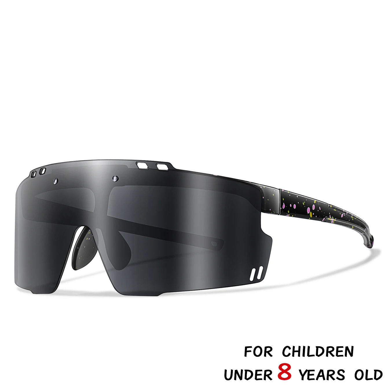 3-8 Jahre alte Kinder Outdoor-Sonnenbrille Kinder Jungen Mädchen Fahrradbrille UV400 Jugend Sport Baseball Camping MTB Fahrradbrille