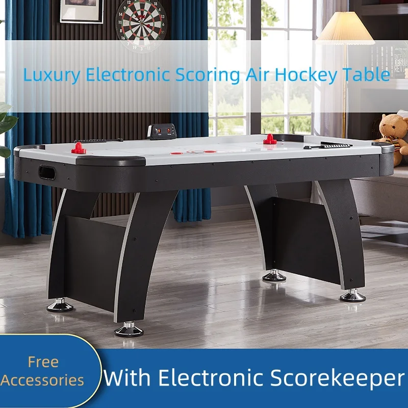 Commercial Electric Air Hockey Game Table Audio Electronic Scoring System 6FT Digital Scorer Table for Club