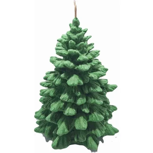 Siriusmum Christmas Pine Tree Vanilla Scented Candle Green 16CM