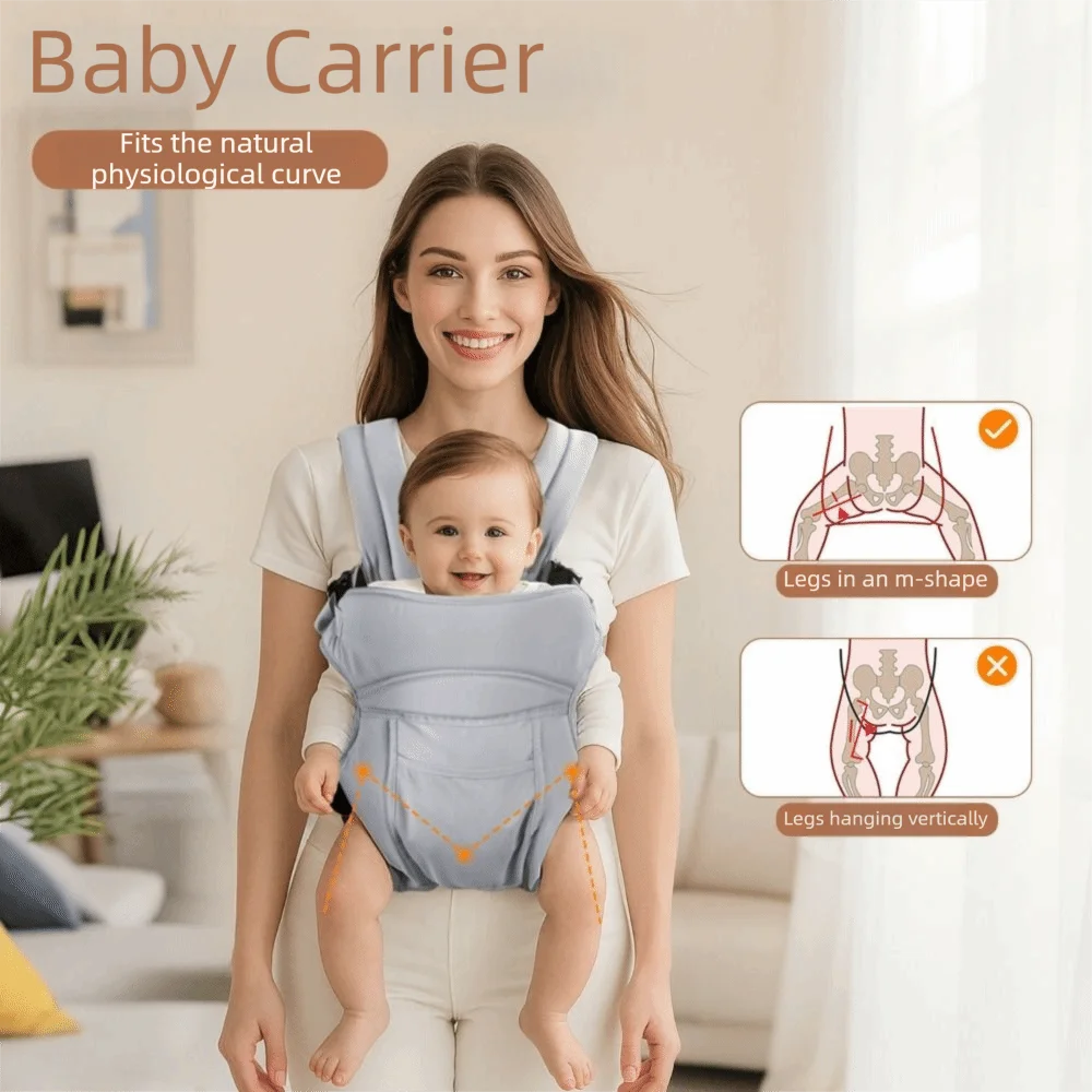 

Дышащий переносной слинг-кенгуру для новорожденных, многофункциональный, удобный, для ношения через плечо