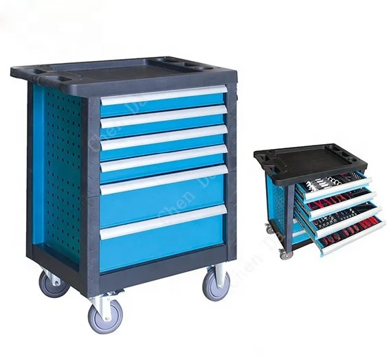 

2023 New Version Professional Garage Cabinet / Garage Storage/ Tool Trolley with Medium Density Fiberboard and 220pcs Tools