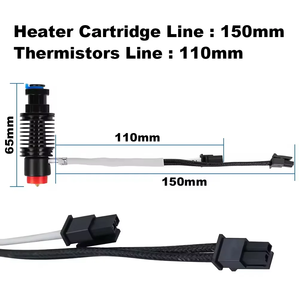 E3D Revo Ceramic Hotend Kit Fast Heating Heater Core For Rapid Change E-3-D REVO H2 V2S Ender 3, Pro, V2, Voron Hot End For 3D P