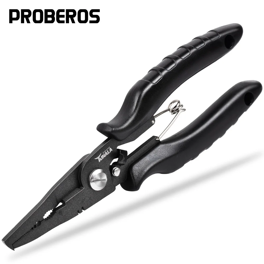 

Teflon Stainless Steel Lure Pliers Multifunctional Fishing Pliers WirCuttingLead PressureOpen-loop Hook Remover Gear Accessories