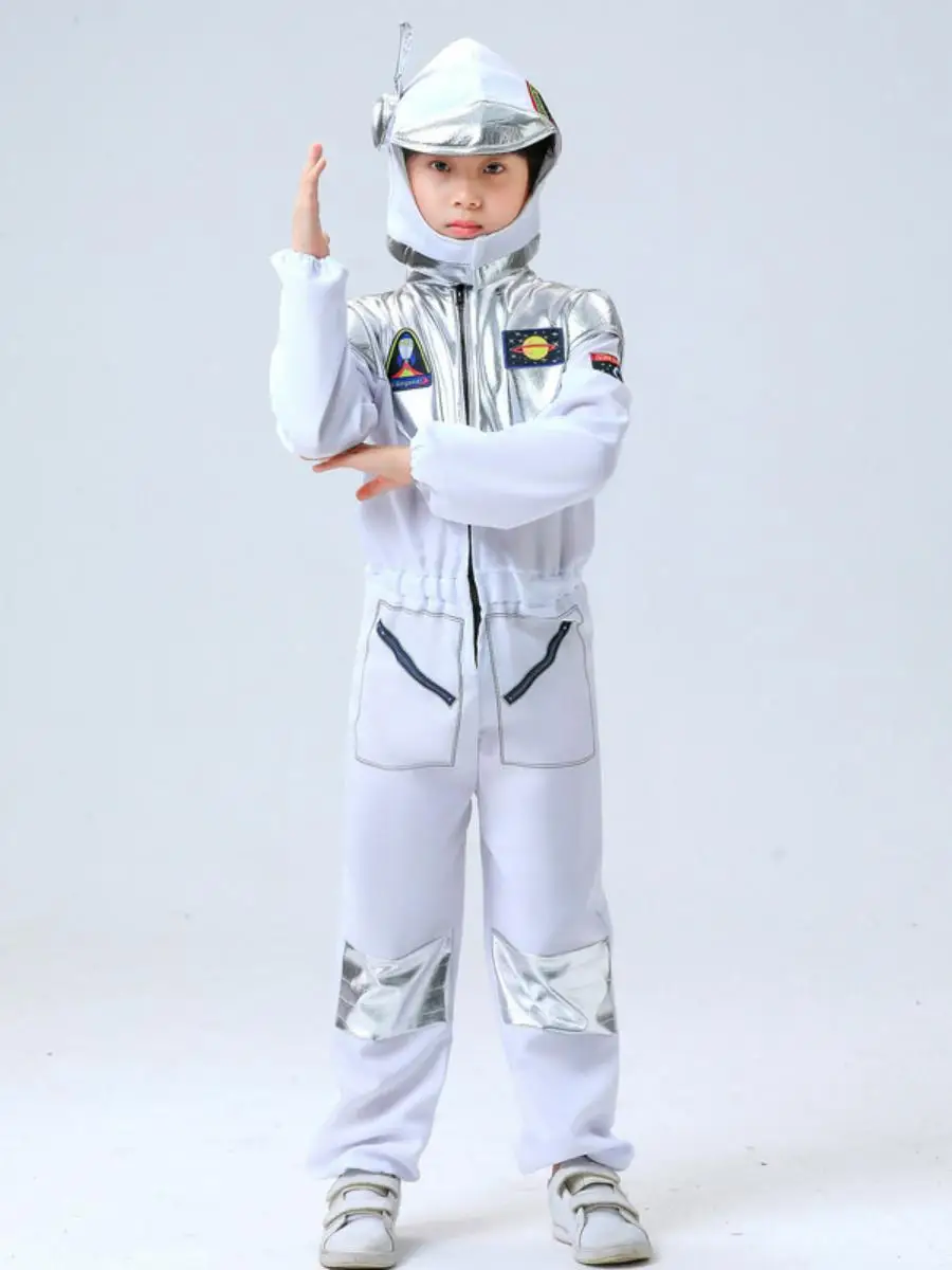 Nouveau Costume spatial d'astronaute pour enfants, Costume de spectacle de maternelle, loween Cosplay, jeu de rôle, Costume spatial