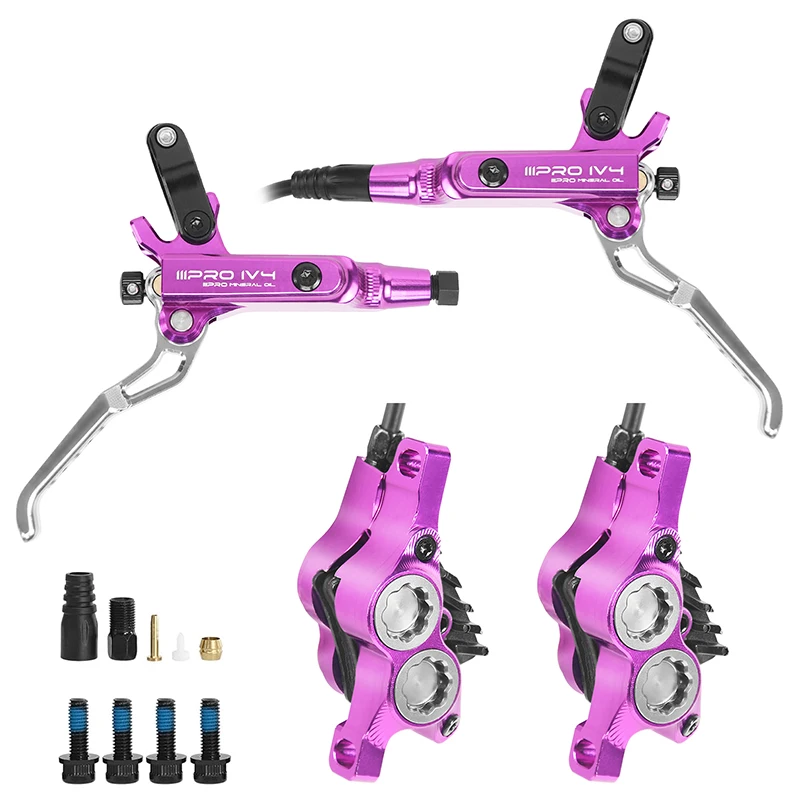 IIIPRO IV4 Fahrrad-Hydraulikbremsen-Set, 4-Kolben-Fahrrad, hydraulischer Scheibenbremsen-Set, 160 mm, Rennrad, MTB, Öldruck-Bremsscheibe – Detail 9