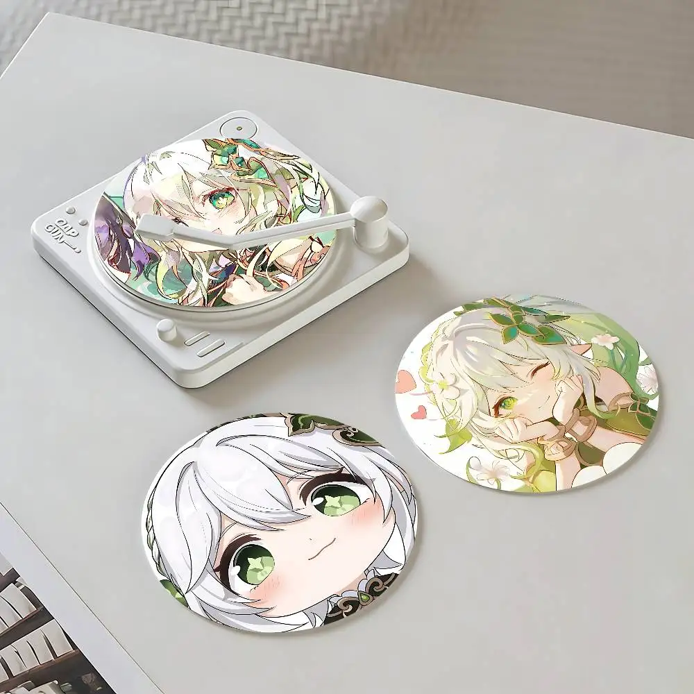 

N-Nahida Wooden Coasters, Heat-resistant Beverage Coasters, Suitable For Various Beverages, Suitable For Use On Home Coffee Tabl