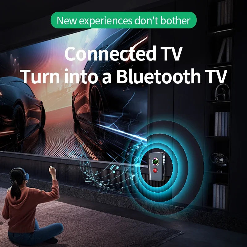 2 в 1 Bluetooth 5,4 аудиоприемник-передатчик AUX беспроводной аудиоадаптер громкой связи разъем 3,5 мм для автомобильных наушников ТВ колонки