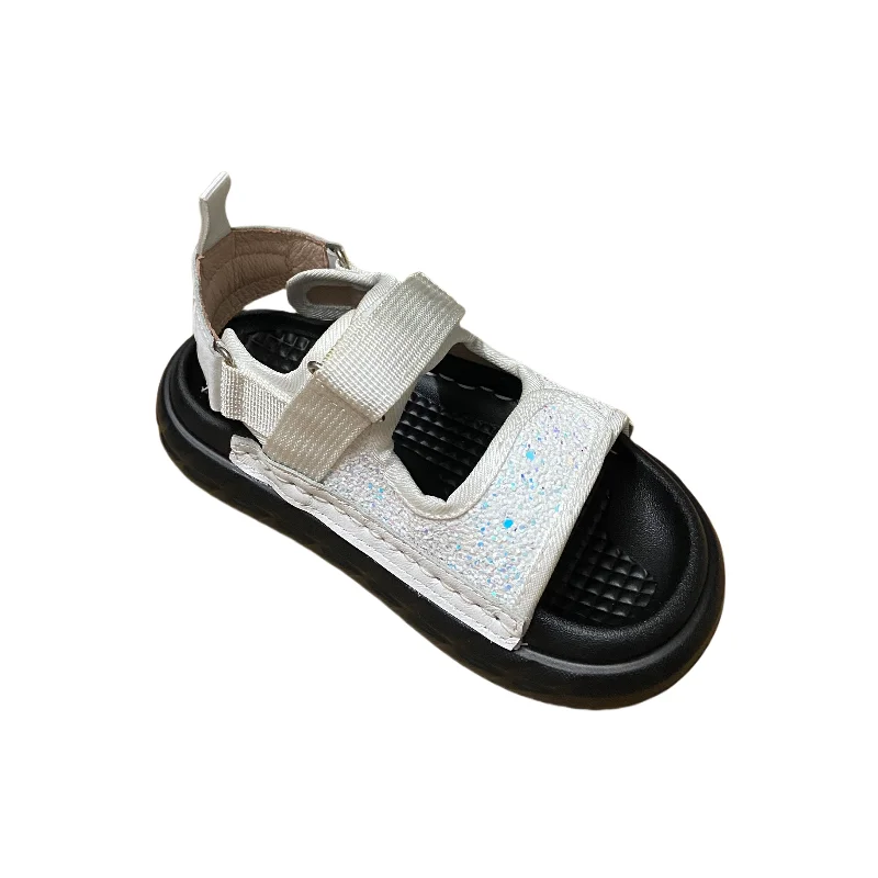 

Jinyu New PU Sandals Breathable Genuine Stitched Sides Durable Fashionable Simple Personality Boy's Beach Shoes Summer