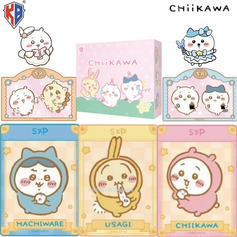 Tarjetas Coleccionables Oficiales de la Serie KABAO Chiikawa Joyful Time, Mercancía Coleccionable de Personajes de Anime, Regalo