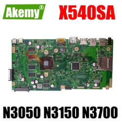 For ASUS VivoBook F540SA A540SA R540SA NB-D540SA Laptop Motherboard N3050 N3150 N3700 4GB 8GB X540SA Notebook Mainboard