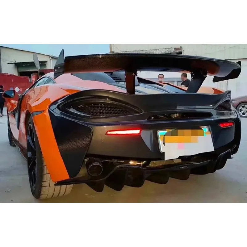 

Applicable to Modification and Upgrading of 540C 570S Dry Carbon Fiber Tail Fin Rear Spoiler Fixed Wing