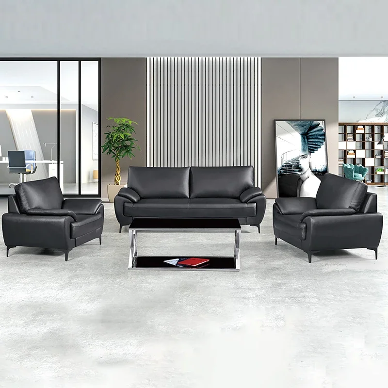 # for Italian Style Modern Leather Sofa Modern Tufted Back Office Sofa Furniture Set for Comfortable Seating Office Furniture