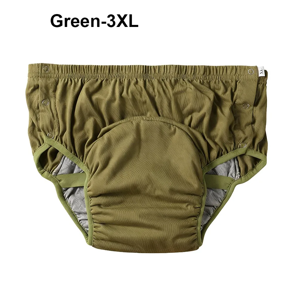 

Pure Cotton Adult Diapers Water Resistant High Absorption Reusable Underpants Skin-Friendly Anti-Side Leakage