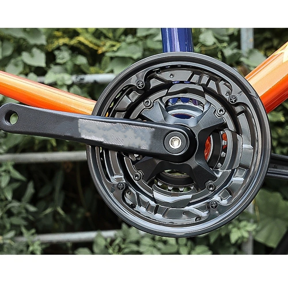 42T Aluminum Crankset with Square Taper Spindle for Bicycles Designed for Efficient Pedaling and Consistent Drivetrain Response