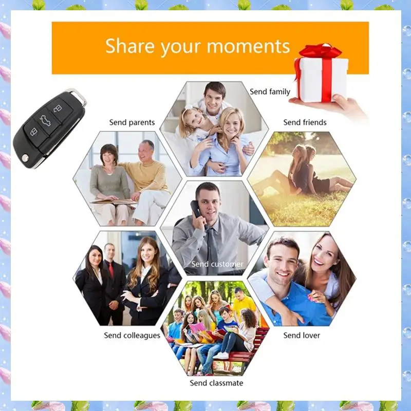 Smartwave-32G USB Flash Drive Car Key Memory Stick USB Drive USB Stick For Desktop PC Computer Laptop Bluetooth Speaker，32G USB