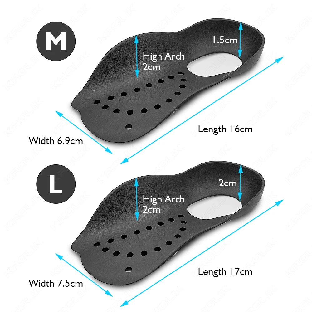 Flat Foot O-shaped Leg Arch Support Plantar Fasciitis Shoes Orthotic Pad Unisex XO-Legs Flatfoot Orthotics Large Size Insole For