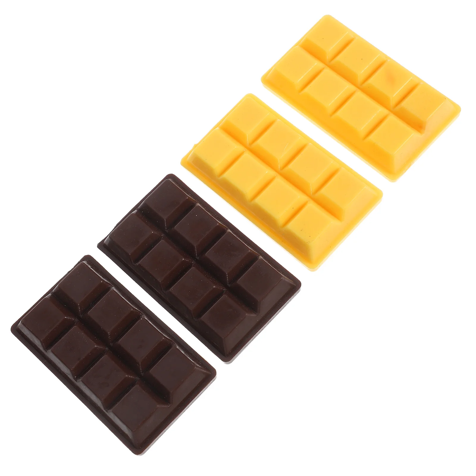 

4pcs Simulated Chocolate Decor Realistic Resin Fake Chocolates For Photo Props Wedding Party Display Shop Decor Desktop