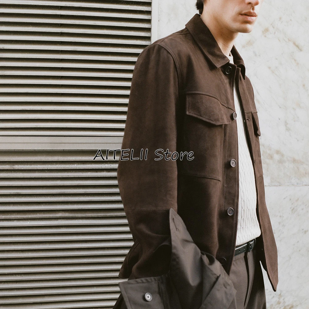 

Новинка в костюмах Куртки Мужские пиджаки для мужчин Роскошный мужской замшевый пиджак Костюм Мужской мужской социальный халат Элегантные мужские пальто Advanced Outer