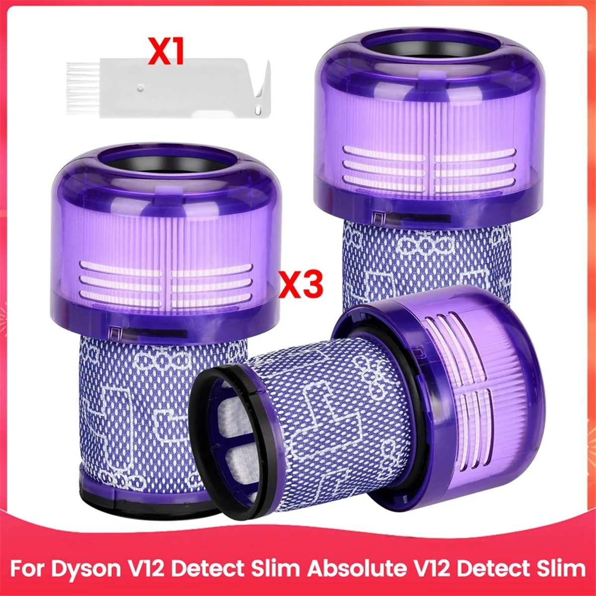 

B26B Hepa Filter Replacement for Dyson V12 Detect Slim Absolute V12 Detect Slim Vacuum Cleaner Replace Part 971517-01