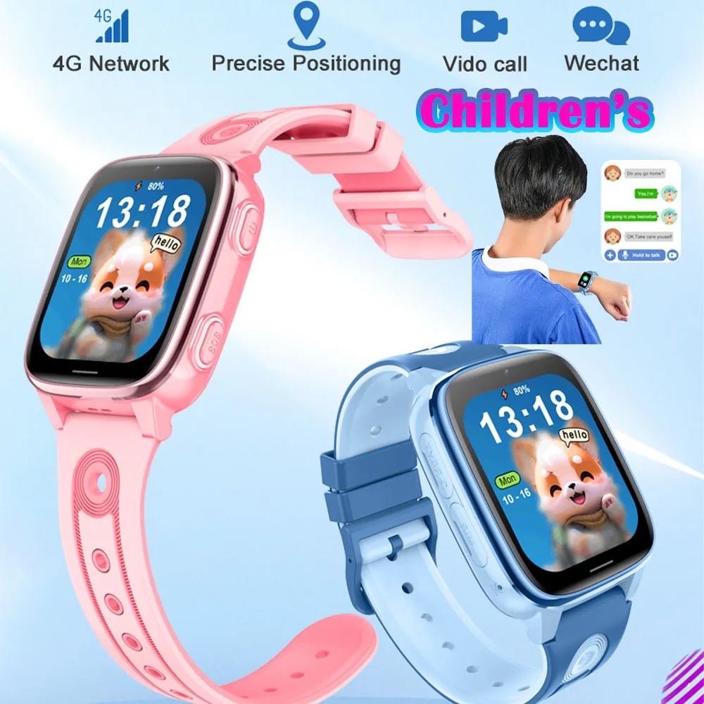 

Детские умные часы 4G, детские GPS, Wi-Fi, видеовызов, SOS, загрузка через приложение, детские умные часы, монитор камеры, трекер, часы для телефона