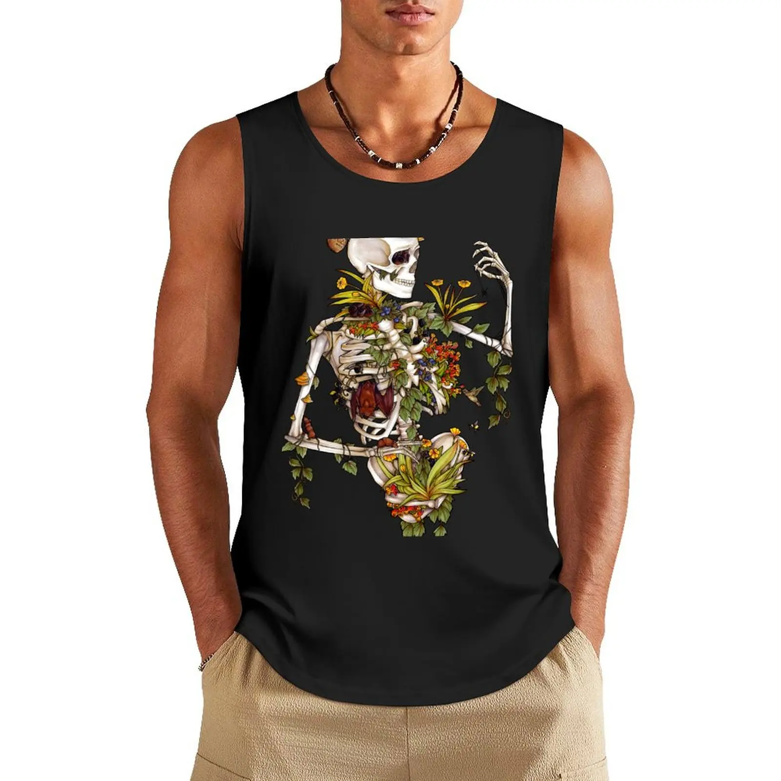 

Bones and Botany Tank Top Man summer clothes Men's clothes luxury style