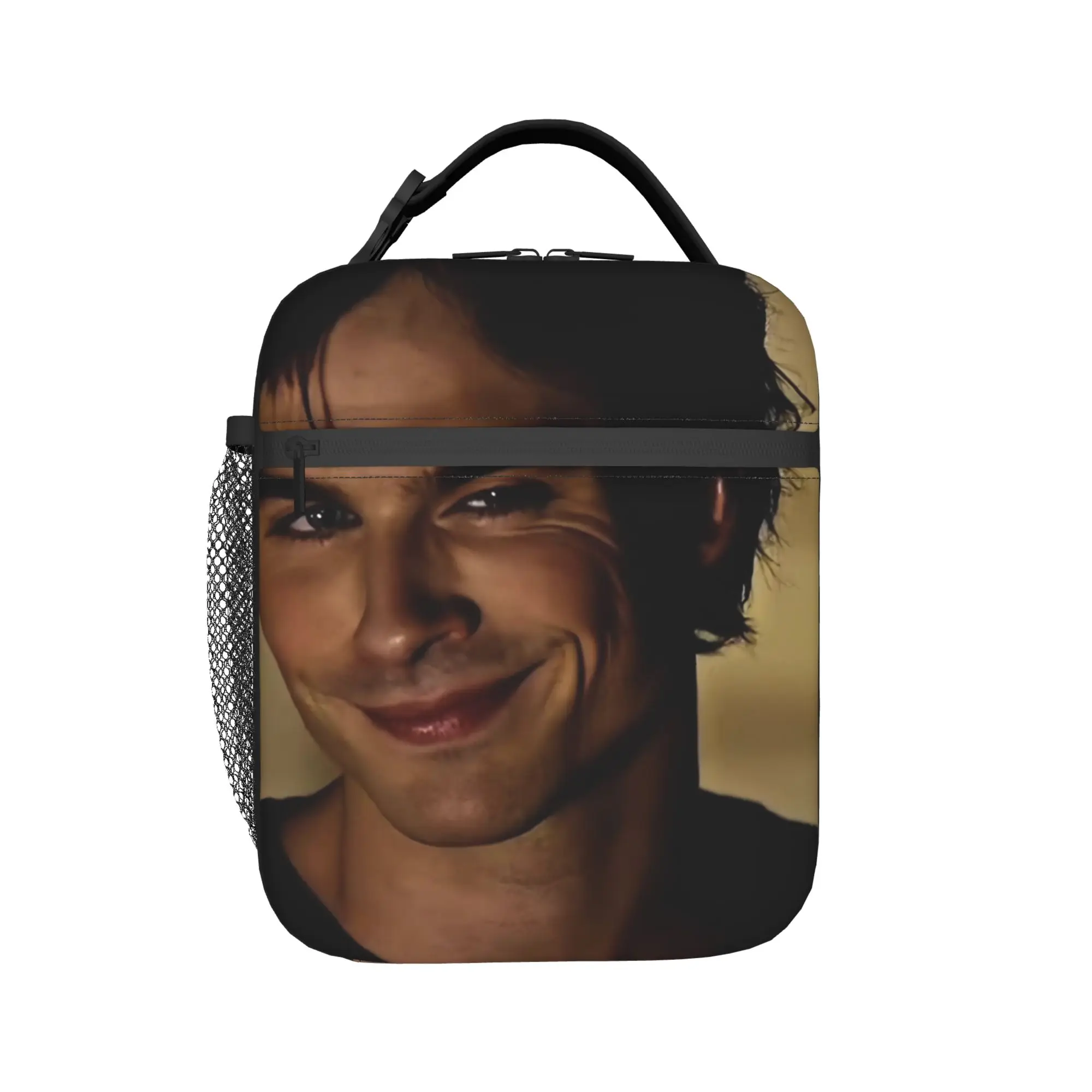 The Vampire Diaries Resuable Movie Lunch Bag Outdoor Picnic Portable Insulated Thermal Tote Handbags For Child Oxford Cooler Bag
