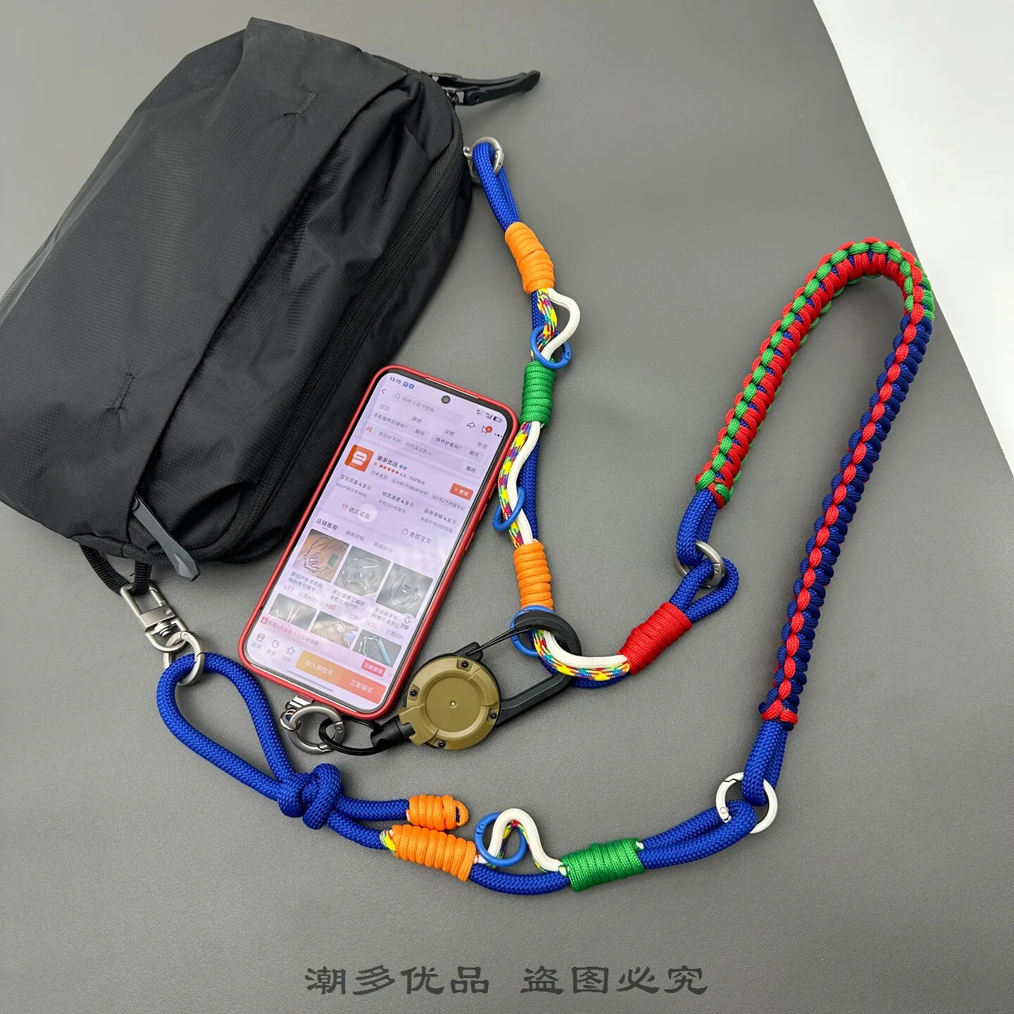 Handmade Lanyard Camera Mobile Phone Pendant Adjustable All-Matching Bag Shoulder Strap Rope Handle Crossbody