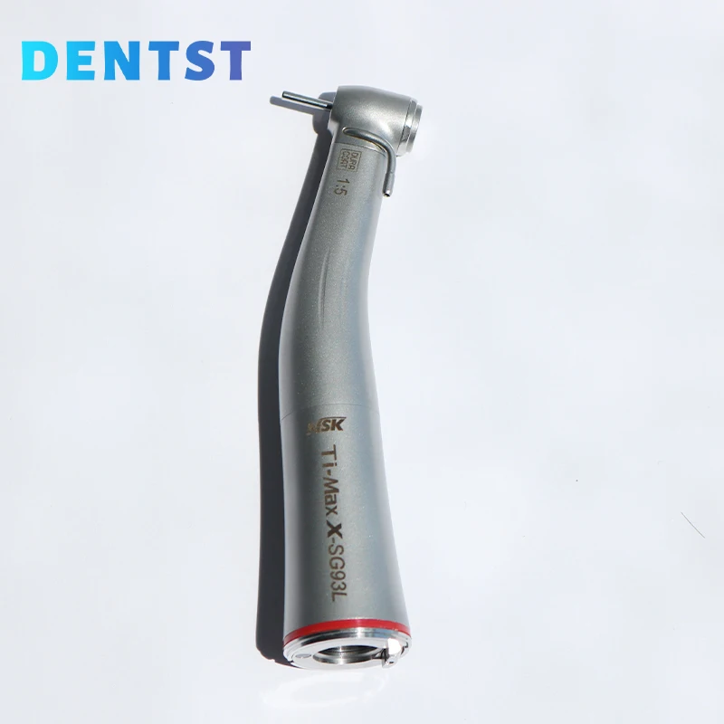 Dental 1:5 Low Speed Handpiece Contra Angle SG930L Handset Push Button Fiber Optic Handpiece Outer Water Spray Hot Sales