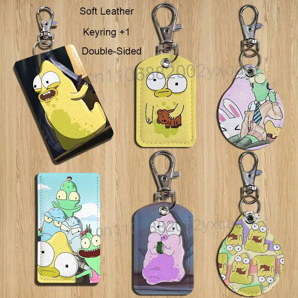 Appearing cute and harmless Solar Opposites Holder For Bank Business Work Card Holder Student Card Case Bus Card Keychain