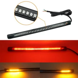 Clignotant LED universel pour moto, bande de barre de lampe de frein, plaque de planificateur de moto tout-terrain, feu arrière