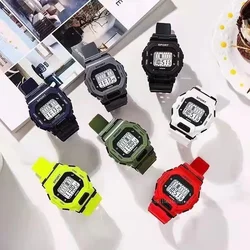 New Children's Electronic Watch Youth Sports Shock Waterproof Large Dial Digital Wristwatch for Male Female Students Wholesales