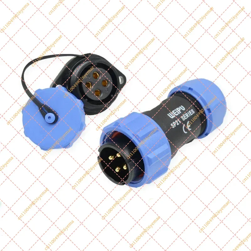 IP68 Waterproof Power Connector, Outdoor Plastic Circular Plug and Socket