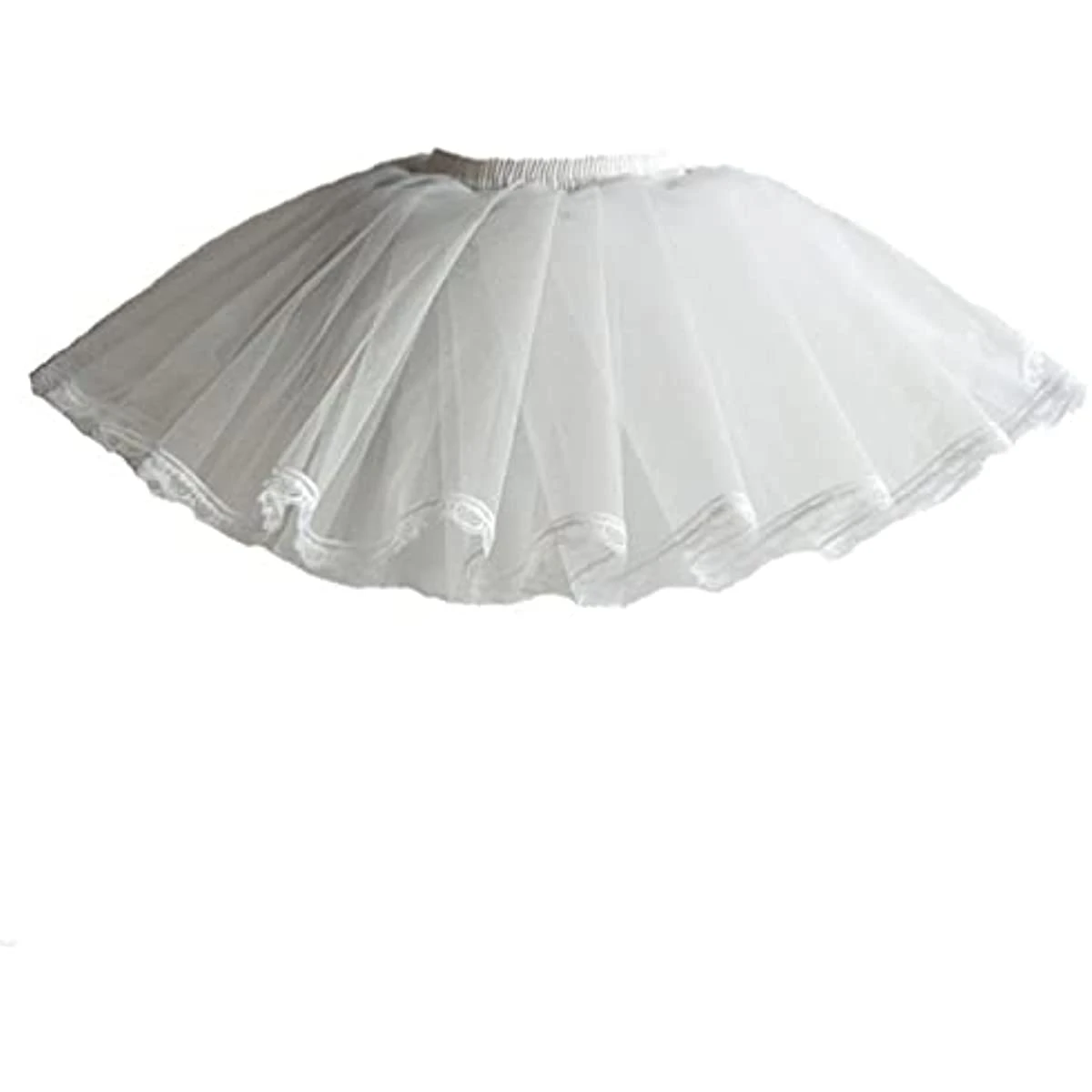 Women'S Petticoat 4 Levels Bubble Skirt Layering Hoopless Tutu Crinoline Underskirts Short Length Mini Puff