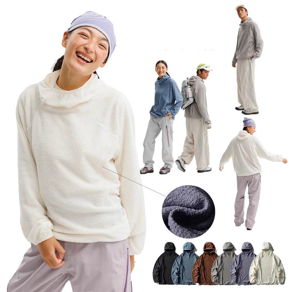 Moletons com Capuz Leves e de Secagem Rápida para Atividades ao Ar Livre, para Homens e Mulheres, Camisetas Casuais para Caminhadas e Ciclismo