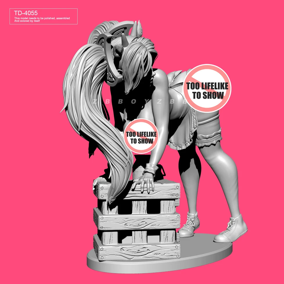 

45mm 65mm Resin model kits figure beauty colorless and self-assembled TD-4055