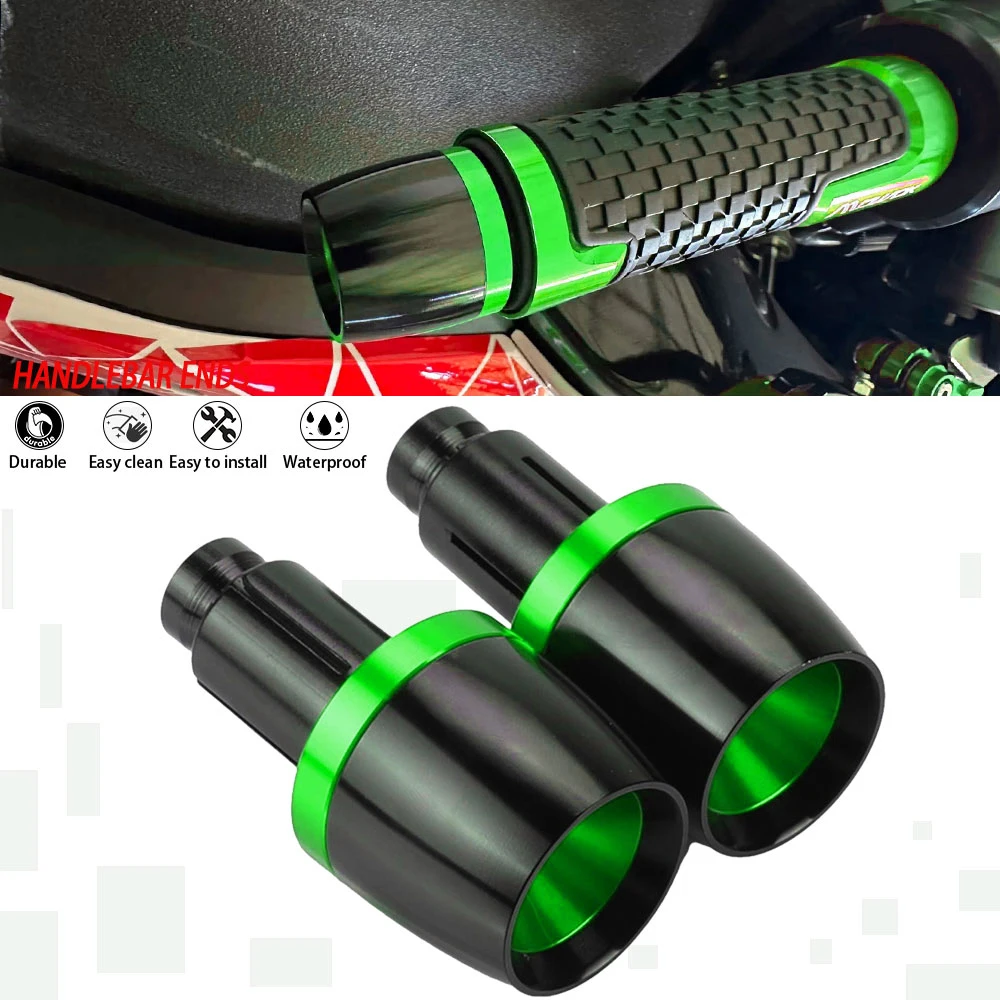 

For KAWASAKI H2 H2R H2 SX H2-SE 2015-2024 2023 2022 2021 2020 2019 2018 Motorcycle Handlebar Grips Cap Weight Silder Plug Ends