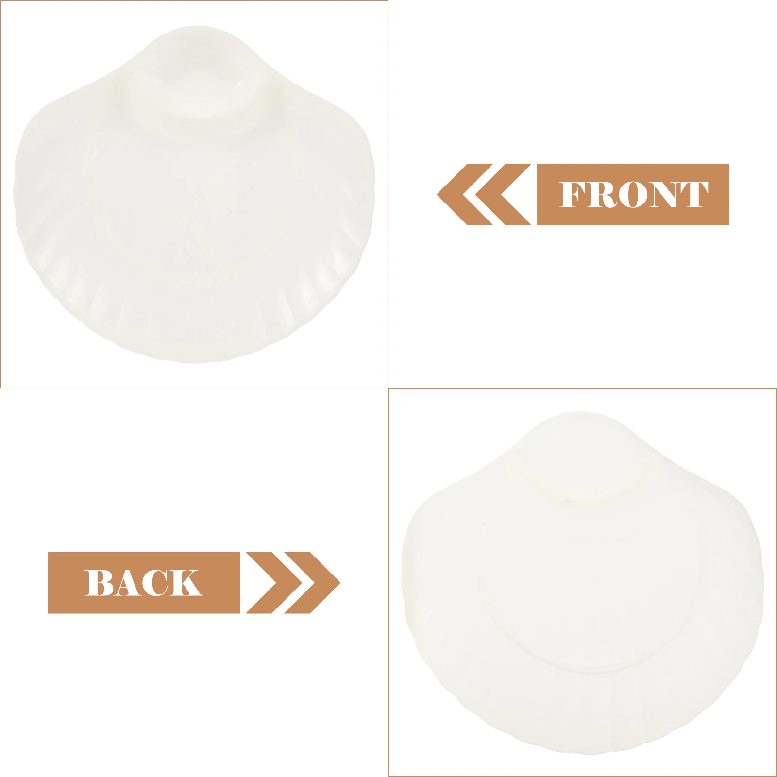 

6 Pcs Mermaid Shell Shape Dipping Sauce Plate Sushi Plates Seashell Dish Serving