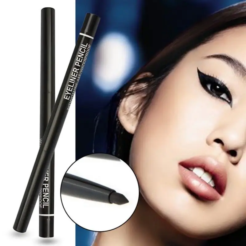 Crayon Eyeliner Rétractable pour Femme, Modèle Fuite, Maquillage à Distance, Waterproof, 3 Pièces