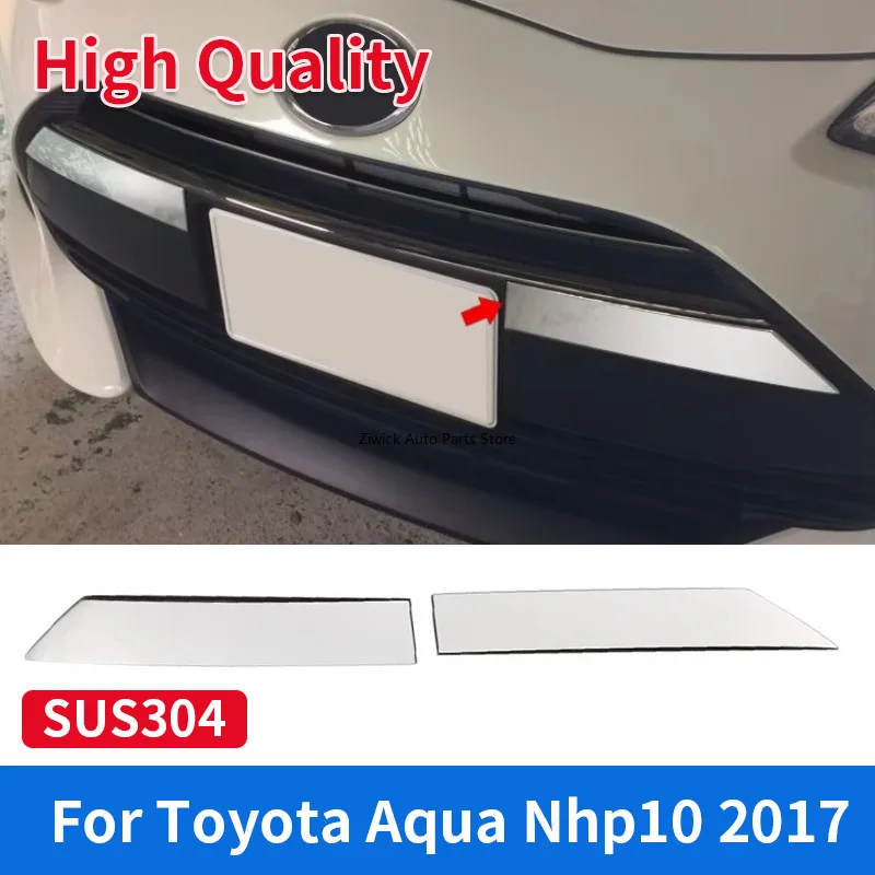 

Внешние аксессуары для автомобиля, накладка на рамку заднего номерного знака для Toyota Aqua Nhp10 2017, высококачественный хромированный стиль из нержавеющей стали