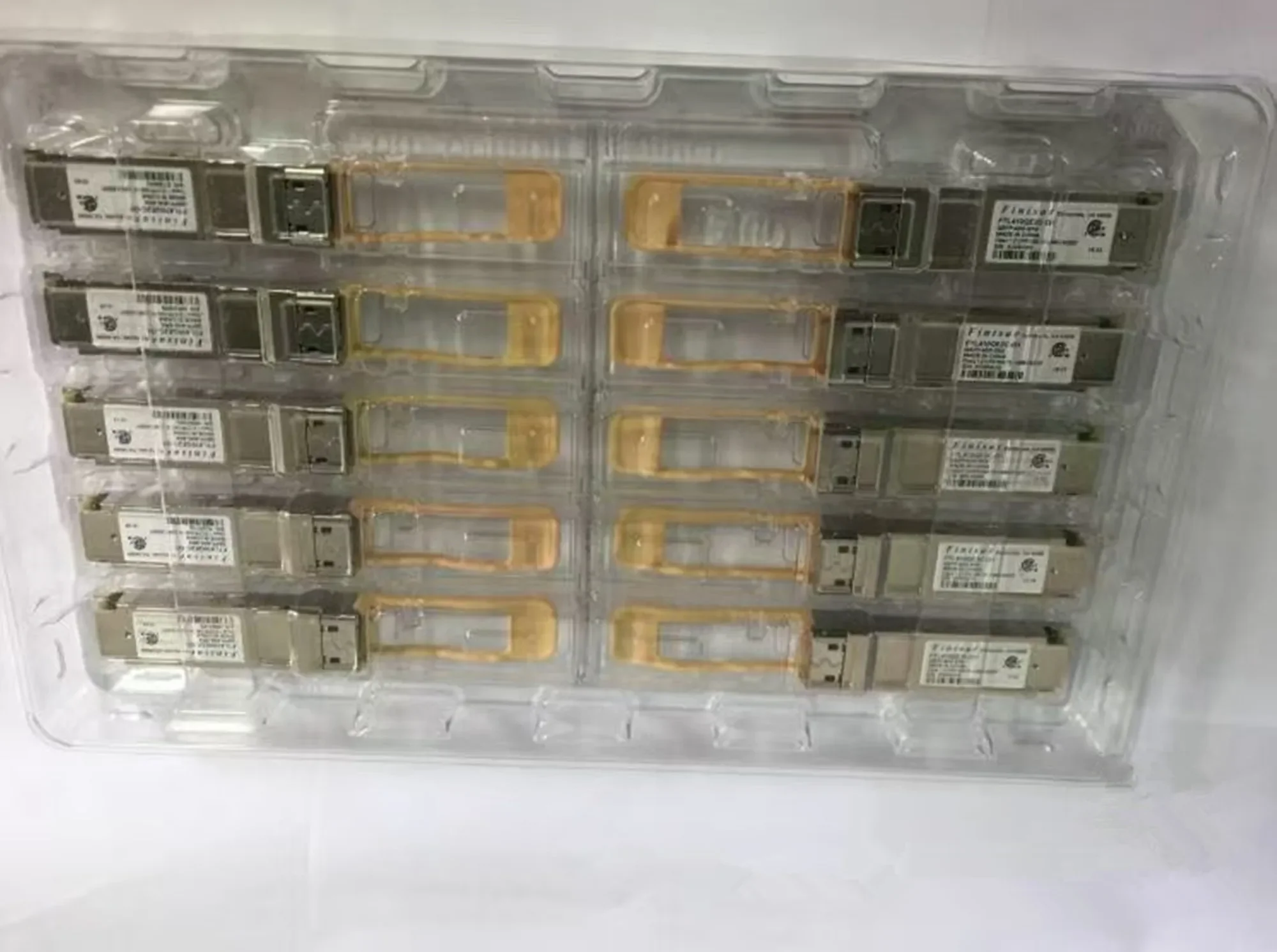 1個入り、finisar製オリジナルqsfpモジュール、40gbase-sr4-ftl410qe2c-g1-40g-qsfp、ネットワークアダプター、スイッチ、光ファイバーモジュール
