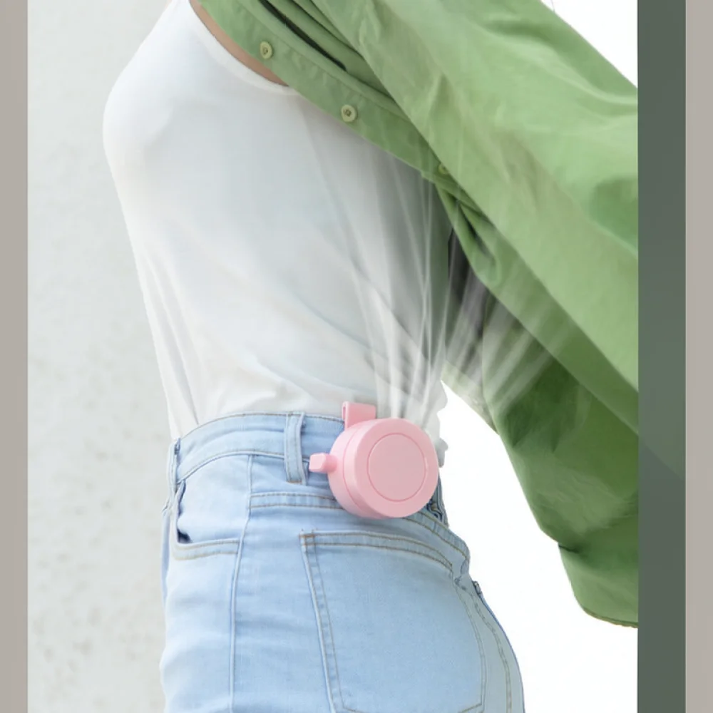 Hands Free Hanging Neck Fan Portable Usb Cooling Blower Clip On Waist Mini Wearable Cooler For Office Summer Outdoor Travel