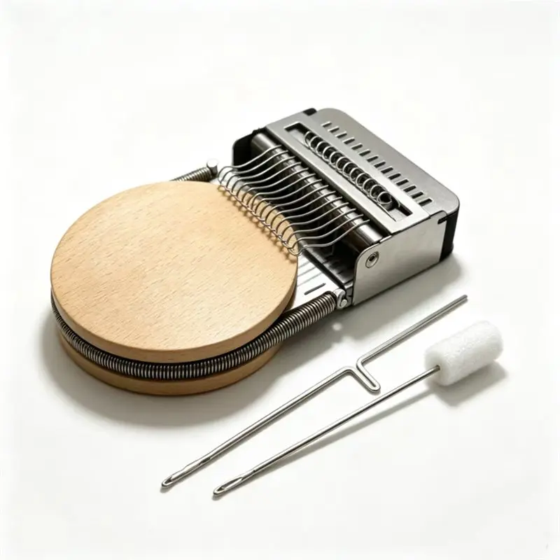 FYBL-Small Darning Looms 14 Hooks For Clothing Repair Weave Tool For Jeans,Socks W/24-Color Thread
