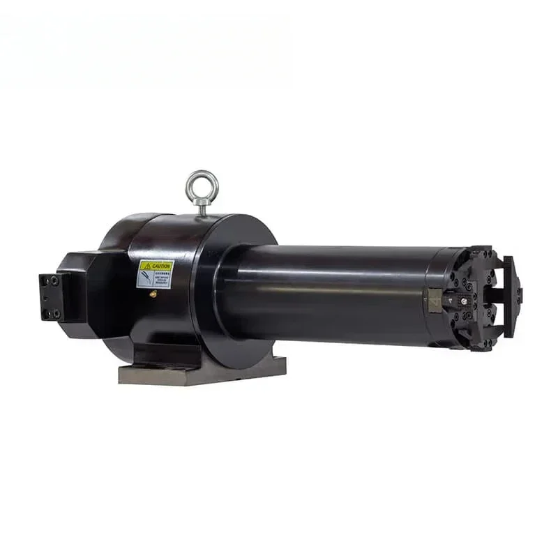 Hot selling double action chuck and split solid pneumatic feed chuck for  tube cutting machine 130mm diameter