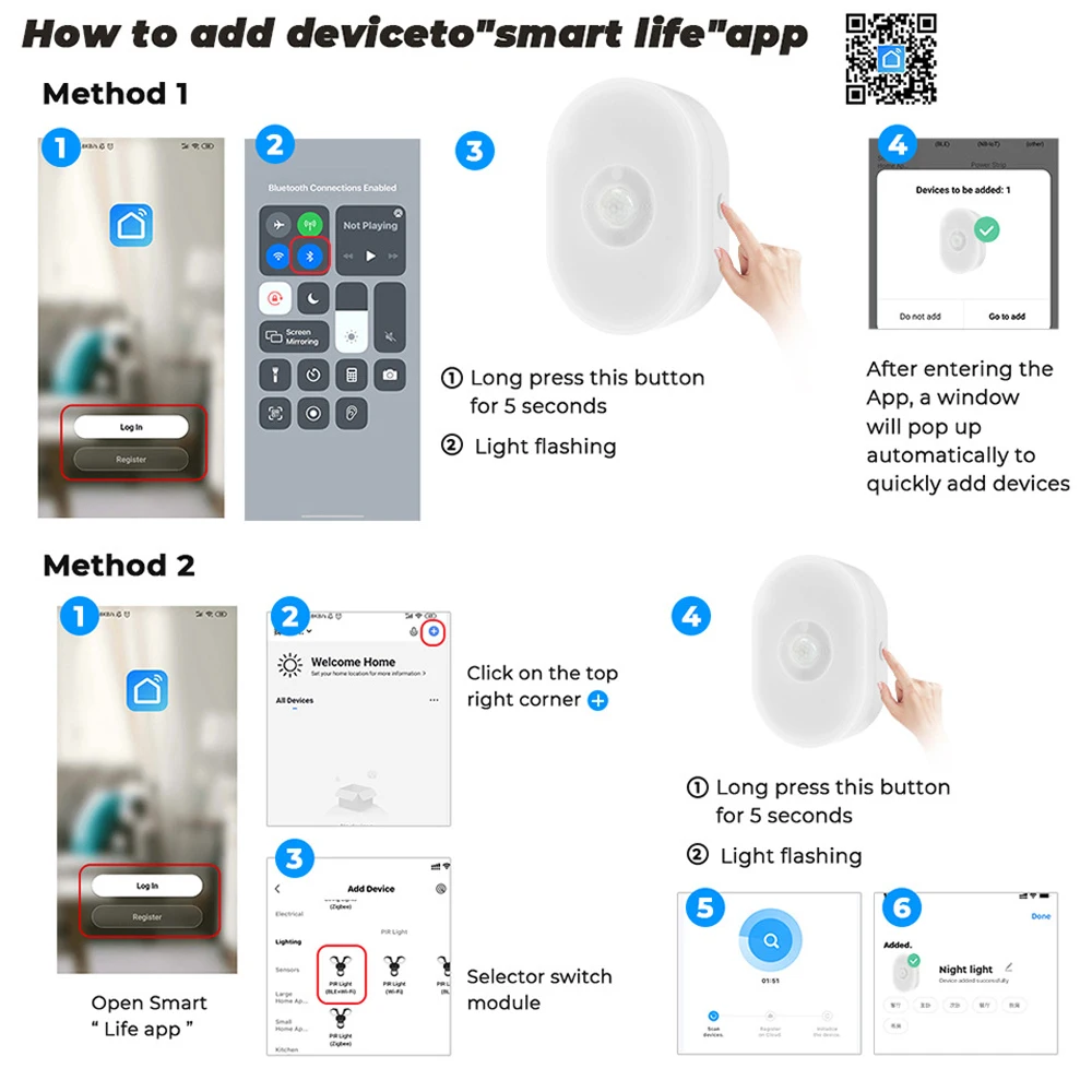 Tuya WiFi الذكية Led ضوء الليل PIR محس حركة ضوء الاتحاد الأوروبي/الولايات المتحدة/المملكة المتحدة المكونات في الجدار مصباح دافئ أبيض RGB الموقت ضوء App التحكم الصوتي