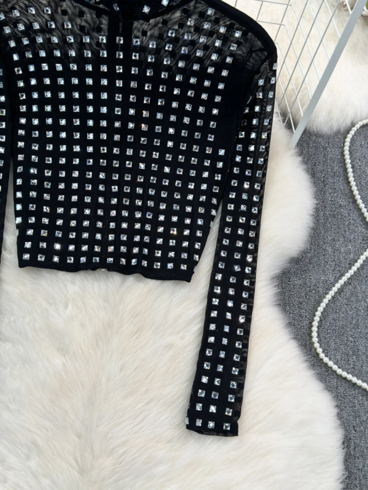 Ele Long Sve ذوي الياقات العالية سليم صالح تي شيرت المرأة عادية الأعلى Faionable بريق لي مطاطا الكورية Sle الربيع #3